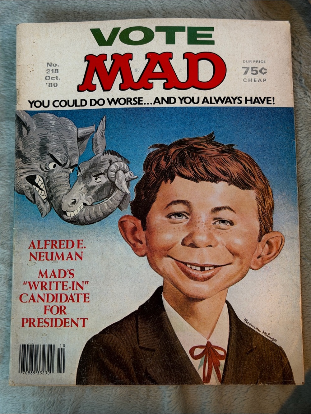 VTG 'Vote MAD' Mad Magazine No. 218 October 1980